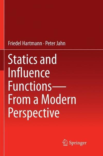 Cover for Hartmann · Statics and Influence Function (Book) (2018)