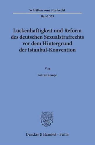Cover for Kempe · Lückenhaftigkeit und Reform des d (Book) (2018)