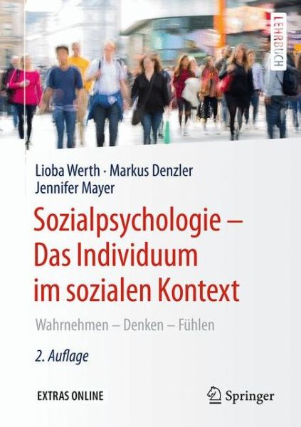 Cover for Lioba Werth · Sozialpsychologie Das Individuum im sozialen Kontext (Book) (2020)