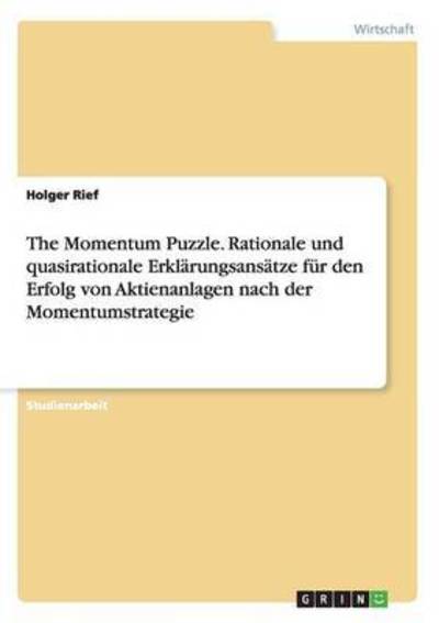 Cover for Rief · The Momentum Puzzle. Rationale und (Book) (2015)