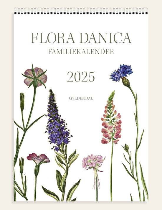 Cover for Gyldendal · Flora Danica-familiekalender 2025 (Spiral Book) [1e uitgave] (2024)