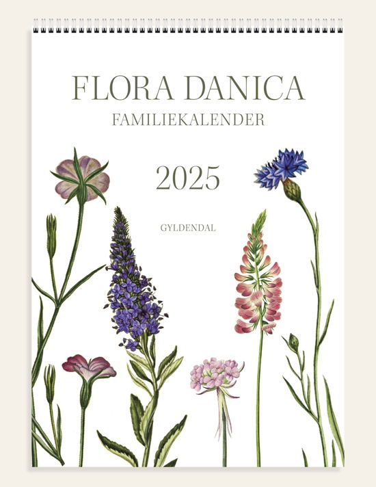 Flora Danica-familiekalender 2025 - Gyldendal - Bøger - Gyldendal - 9788702417968 - 6. september 2024