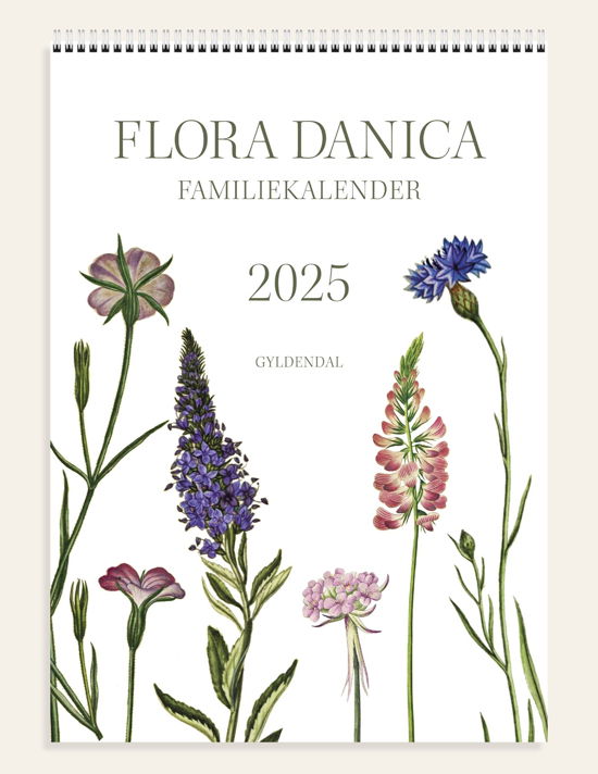 Cover for Gyldendal · Flora Danica-familiekalender 2025 (Spiralbok) [1. utgave] (2024)