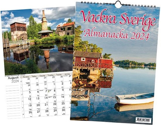 Cover for Vackra Sverige Almanacka 2024 (Spiral Book) (2023)