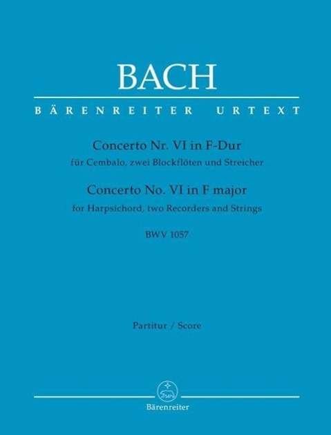 Cover for Bach · Concerto Nr. VI für Cembalo, zwei (Book)