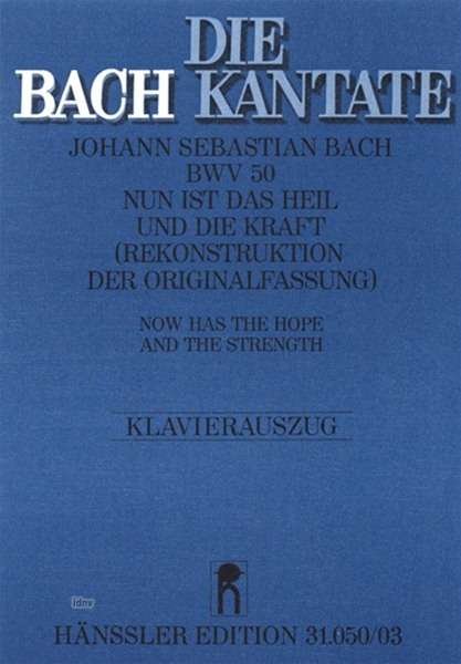 Cover for Bach · Nun ist das Heil und die Kraft (Kl (Book)