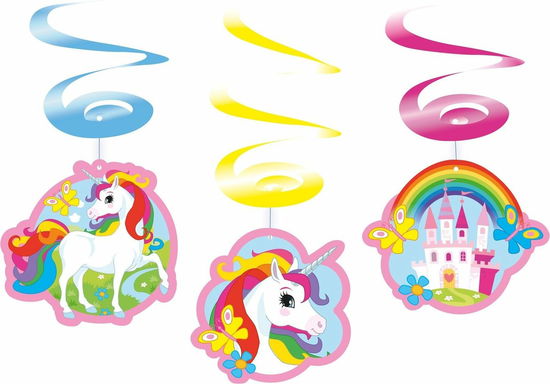 Amscan: 6 Deco Swirls Unicorn - - Merchandise - Amscan - 0013051738969 -