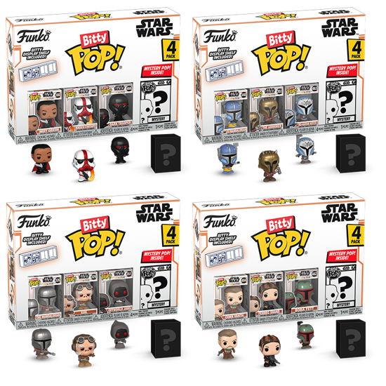 Funko Pop! Pop! Bitty Pop Espositore 12 Pz Assortimento 4-Packs - Star Wars: The Mandalorian - Mercancía -  - 0889698813969 - 