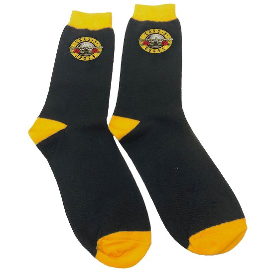 Cover for Guns N Roses · Guns N' Roses Unisex Ankle Socks: Circle Logo (UK Size 7 - 11) (Klær) [size M] [Black - Unisex edition]