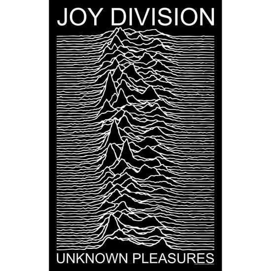 Joy Division Textile Poster: Unknown Pleasures - Joy Division - Marchandise -  - 5056365716969 - 