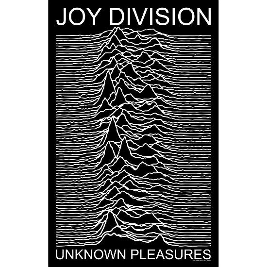 Joy Division Textile Poster: Unknown Pleasures - Joy Division - Merchandise -  - 5056365716969 - 