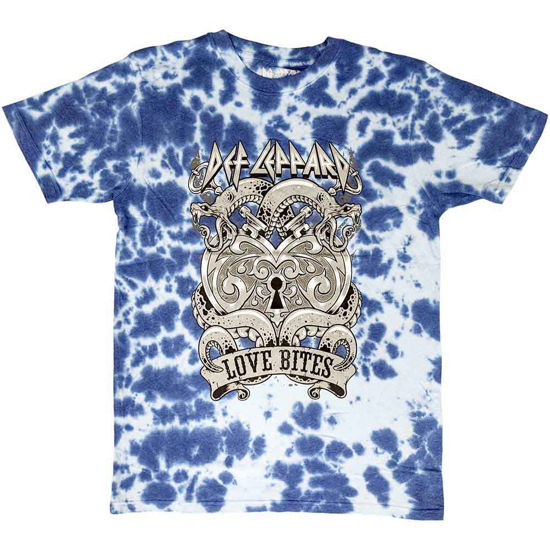 Def Leppard · Def Leppard Unisex T-Shirt: Love Bites (Wash Collection) (T-shirt) [size M]