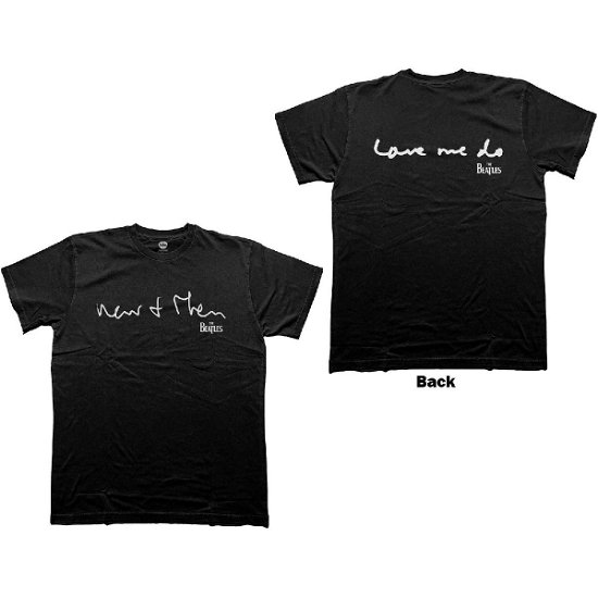 The Beatles Unisex T-Shirt: Now & Then (With Back Print) - The Beatles - Merchandise -  - 5056737212969 - 1. november 2023