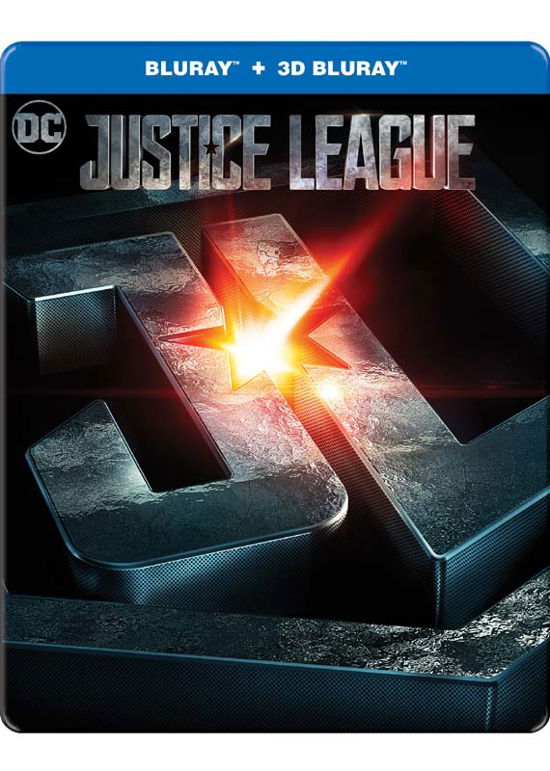 Cover for The - 3D Justice League · Justice League, the - 3D - Steelbook (Blu-ray) (2018)