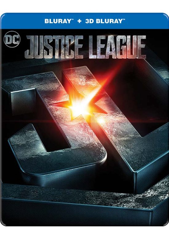 Cover for The - 3D Justice League · Justice League, the - 3D - Steelbook (Blu-ray) (2018)