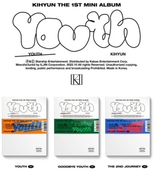 Cover for KIHYUN (OF MONSTA X) · Youth (CD + Merch) (2022)