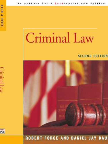 Cover for Daniel Baum · Criminal Law: Second Edition (Paperback Book) (2007)
