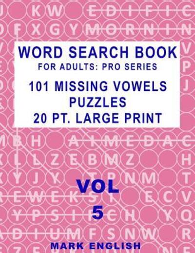 Cover for Mark English · Word Search Book For Adults (Paperback Book) (2019)