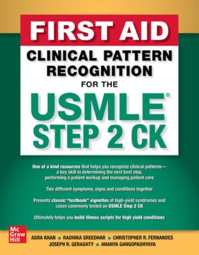 Cover for Asra R. Khan · First Aid Clinical Pattern Recognition for the USMLE Step 2 CK (Innbunden bok) (2023)