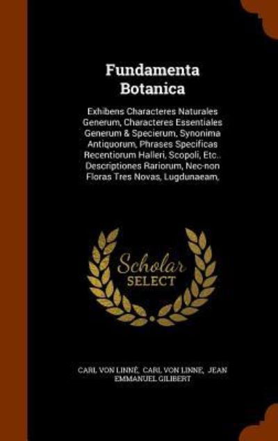 Cover for Carl Von Linne · Fundamenta Botanica (Hardcover Book) (2015)