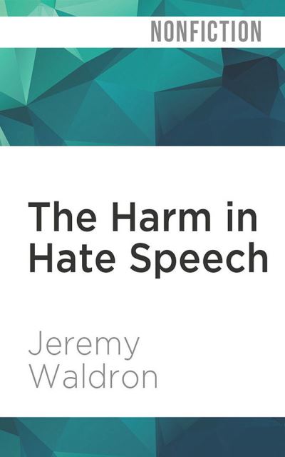 Cover for Jeremy Waldron · The Harm in Hate Speech (CD) (2022)