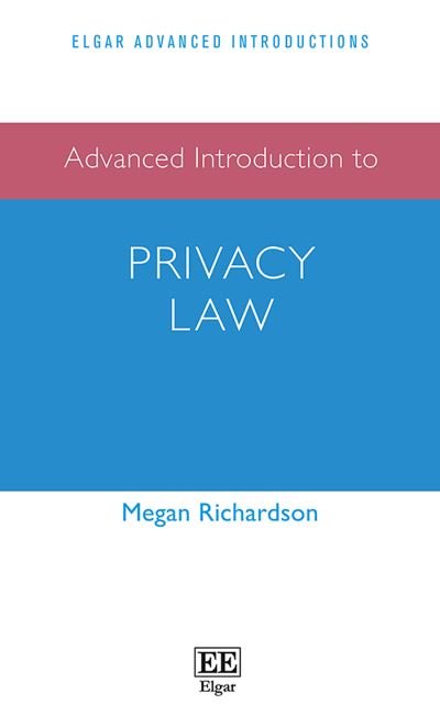 Cover for Megan Richardson · Advanced Introduction to Privacy Law - Elgar Advanced Introductions series (Pocketbok) (2020)