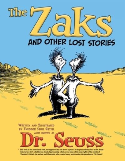 Cover for Seuss Dr · The Zaks (Book) (2023)