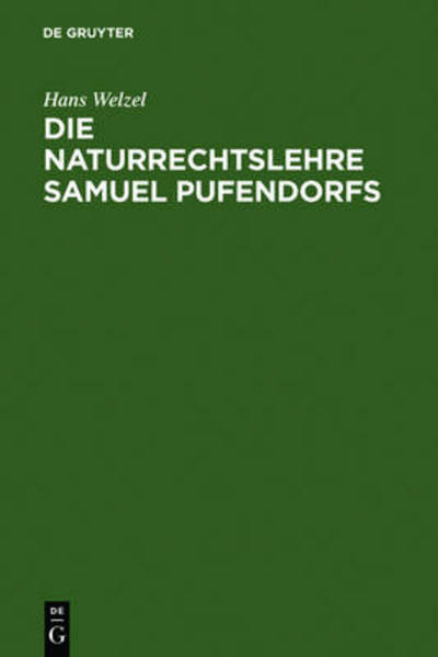 Cover for Welzel · Die Naturrechtslehre Samuel Pufe (Book) (1986)