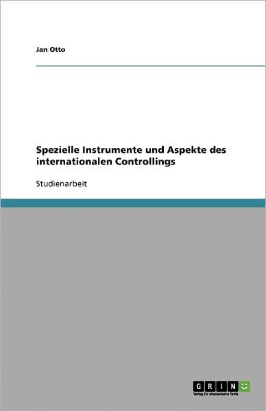 Cover for Otto · Spezielle Instrumente und Aspekte (Bok) [German edition] (2013)
