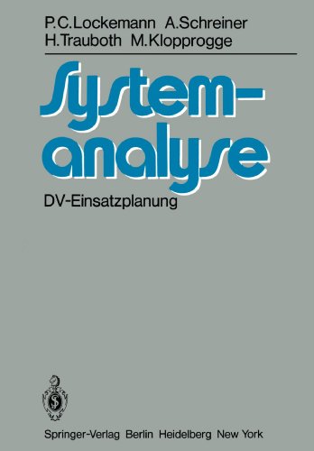 Cover for P. C. Lockemann · Systemanalyse (Paperback Book) [Softcover reprint of the original 1st ed. 1983 edition] (2011)