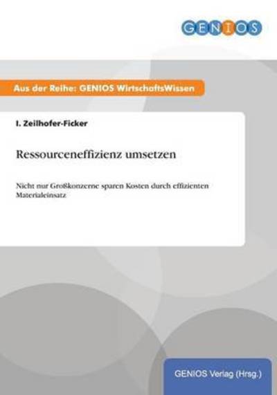 Cover for I Zeilhofer-Ficker · Ressourceneffizienz umsetzen: Nicht nur Grosskonzerne sparen Kosten durch effizienten Materialeinsatz (Paperback Book) (2015)