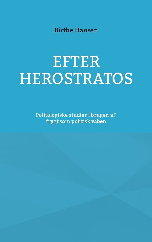 Cover for Birthe Hansen · Efter Herostratos (Taschenbuch) [1. Ausgabe] (2023)