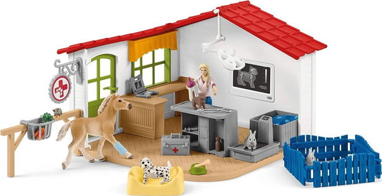 Cover for Schleich: Farm World · Tierarzt-Praxis mit Haustieren (Spielzeug)