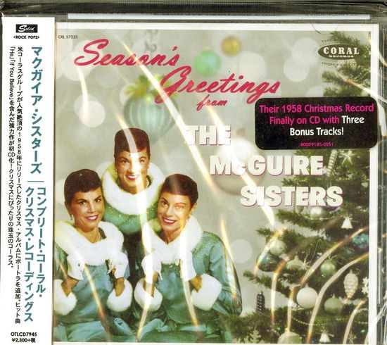 Cover for The Mcguire Sisters · Season's Greetings from the Mcguire Sisters the Complete Coral Christmas Recordi (CD) [Japan Import edition] (2018)