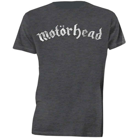 Cover for Motörhead · Motorhead Unisex T-Shirt: Distressed Logo (T-shirt) [size S] [Grey - Unisex edition]