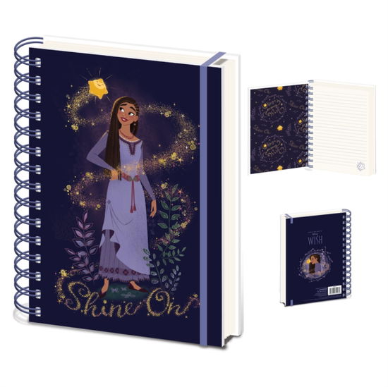 Wish (Shine On) A5 Wiro Notebook - Pyramid International - Marchandise - PYRAMID INTERNATIONAL - 5056480392970 - 30 janvier 2024