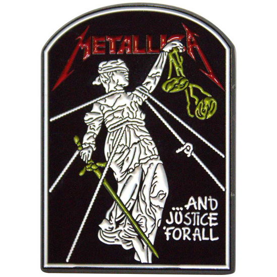 Metallica Pin Badge: And Justice For All Tombstone - Metallica - Gadżety -  - 5056737256970 - 