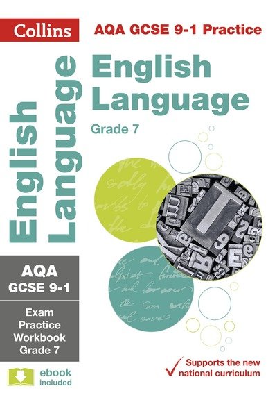Cover for Collins GCSE · AQA GCSE 9-1 English Language Exam Practice Workbook (Grade 7): Ideal for the 2025 and 2026 Exams - Collins GCSE Grade 9-1 Revision (Paperback Book) (2018)