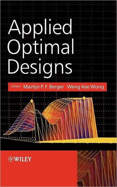 Cover for MPF Berger · Applied Optimal Designs (Hardcover Book) (2005)