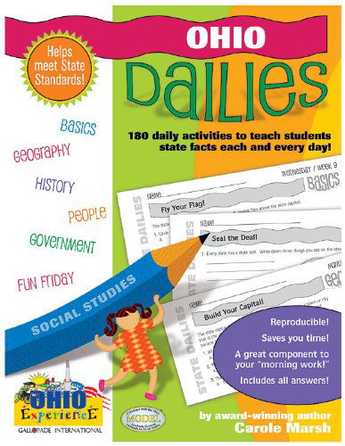 Ohio Dailies: 180 Daily Activities for Kids - Carole Marsh - Livros - Gallopade International - 9780635062970 - 1 de fevereiro de 2006