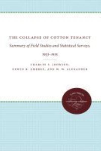 Cover for Charles S. Johnson · The Collapse of Cotton Tenancy: Summary of Field Studies and Statistical Surveys, 1933-1935 (Hardcover Book) (1935)