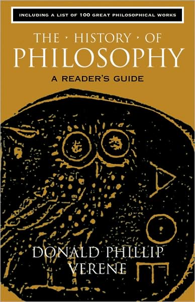 Cover for Donald Phillip Verene · The History of Philosophy: A Reader's Guide (Paperback Book) (2008)