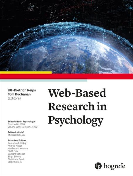 Cover for Ulf-Dietrich Reips · Web-Based Research in Psychology - Zeitschrift fur Psychologie (Paperback Book) (2022)