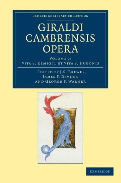 Cover for Giraldus Cambrensis · Giraldi Cambrensis opera - Giraldi Cambrensis opera 8 Volume Set (Paperback Bog) (2012)