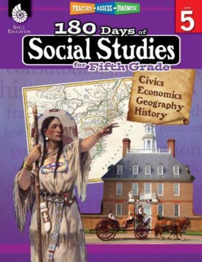 Cover for Catherine Cotton · 180 Days™: Social Studies for Fifth Grade: Practice, Assess, Diagnose - 180 Days of Practice (Paperback Book) (2018)