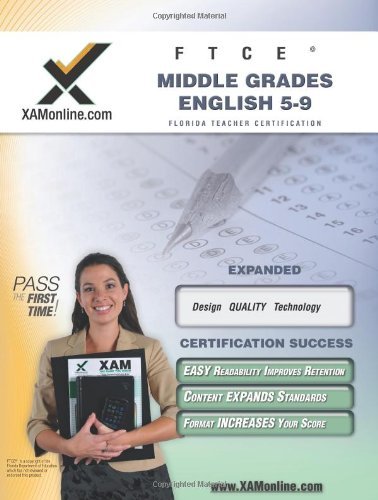 Cover for Xamonline · Ftce Middle Grades English 5-9 Teacher Certification Test Prep Study Guide (Xam Ftce) (Pocketbok) (2008)