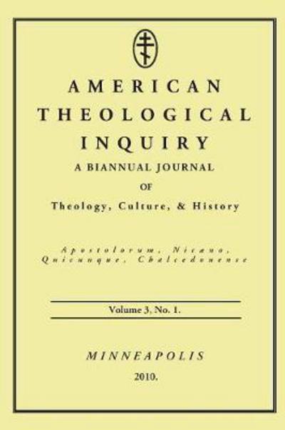 Cover for Gannon Murphy · American Theological Inquiry (Book) (2010)