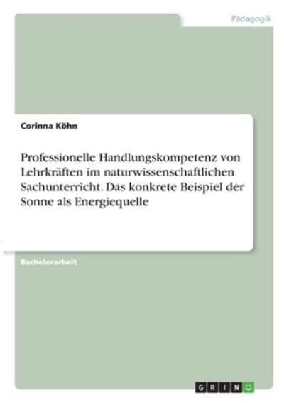 Cover for Köhn · Professionelle Handlungskompetenz (Book)