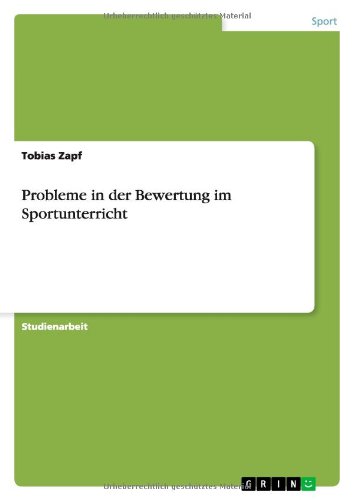 Cover for Zapf · Probleme in der Bewertung im Sport (Book) [German edition] (2011)