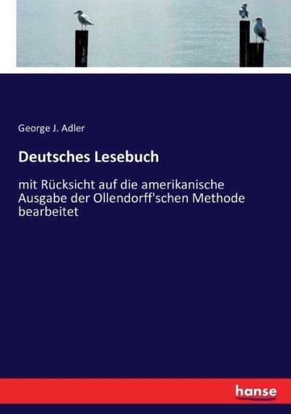 Cover for Adler · Deutsches Lesebuch (Book) (2016)